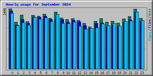 Hourly usage for September 2024