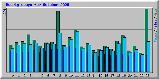 Hourly usage for October 2026